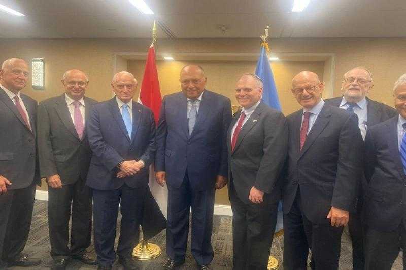 سامح شكري يلتقي ممثلي المنظمات اليهودية الأمريكية على هامش أعمال الجمعية العامة للأمم المتحدة